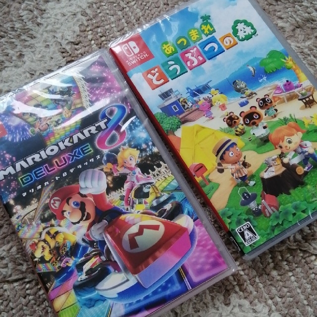 新品・未開封品】マリオカート8 デラックス・あつまれどうぶつの 新品・未開封品】マリオカート8 デラックス・あつまれどうぶつの