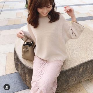 ノーブル(Noble)の中村麻美さん着用　noble レーススカート(ロングスカート)