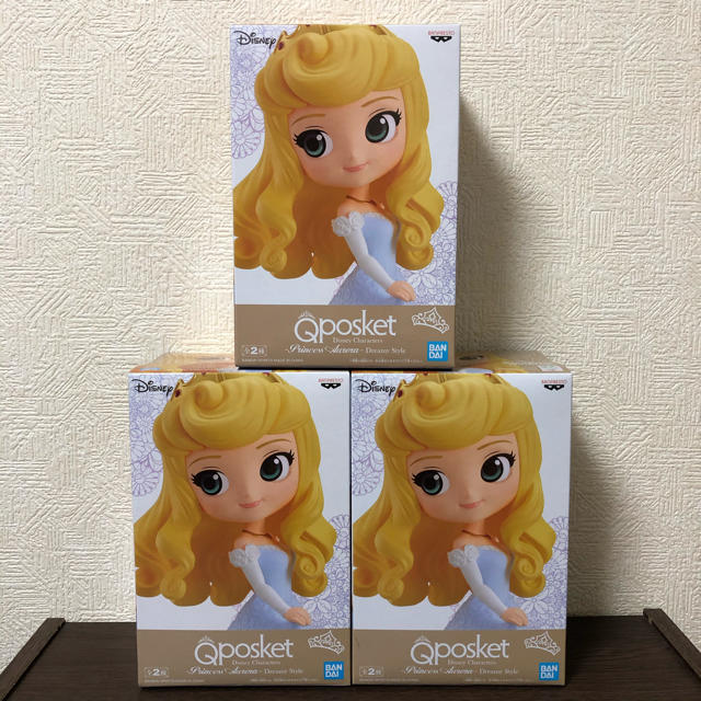 ブティック 新品 Q posket ディズニー オーロラ姫 フィギュア 3点