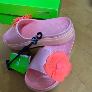 クロックス(crocs)のクロックス　サンダル　w7 試着のみ(サンダル)