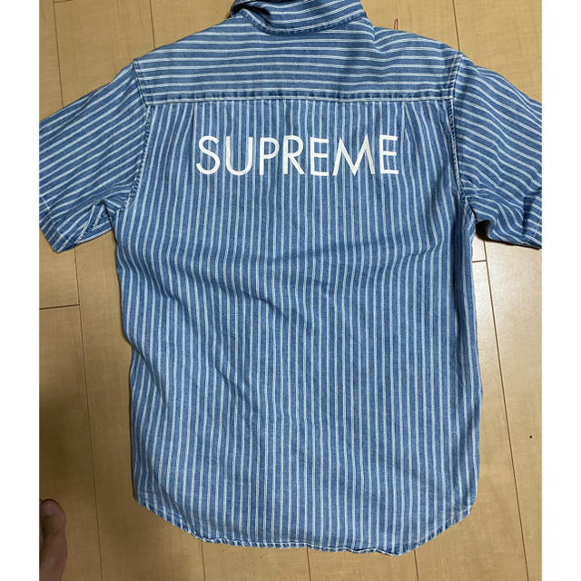 supreme 17ss  stripe denim shirt 美品