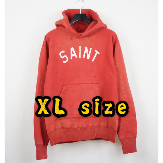 saint michael 赤パーカー XL hoodie readymade