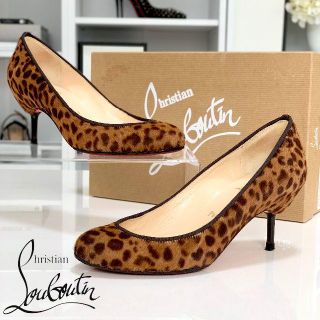 クリスチャンルブタン(Christian Louboutin)の1786 クリスチャンルブタン ハラコ パンプス レオパード(ハイヒール/パンプス)