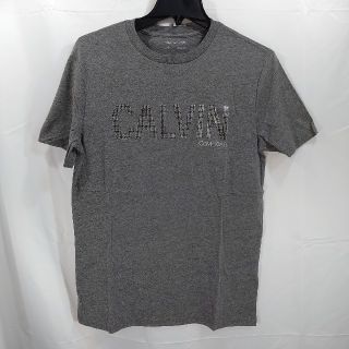 カルバンクライン(Calvin Klein)の【S】カルバンクラインジーンズ/半袖Tシャツ/メタリックプリント/グレー(Tシャツ/カットソー(半袖/袖なし))