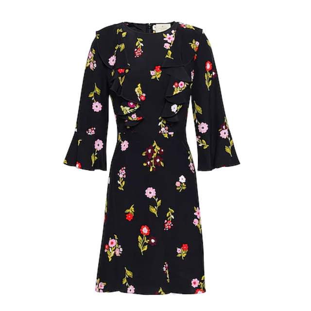 kate spade NEW YORK - 【kate spade】花柄　シルクワンピース