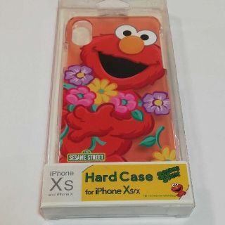 セサミストリート(SESAME STREET)のセサミストリート　エルモ　花　iPhoneXS　X　ハードケース　スマホカバー(iPhoneケース)