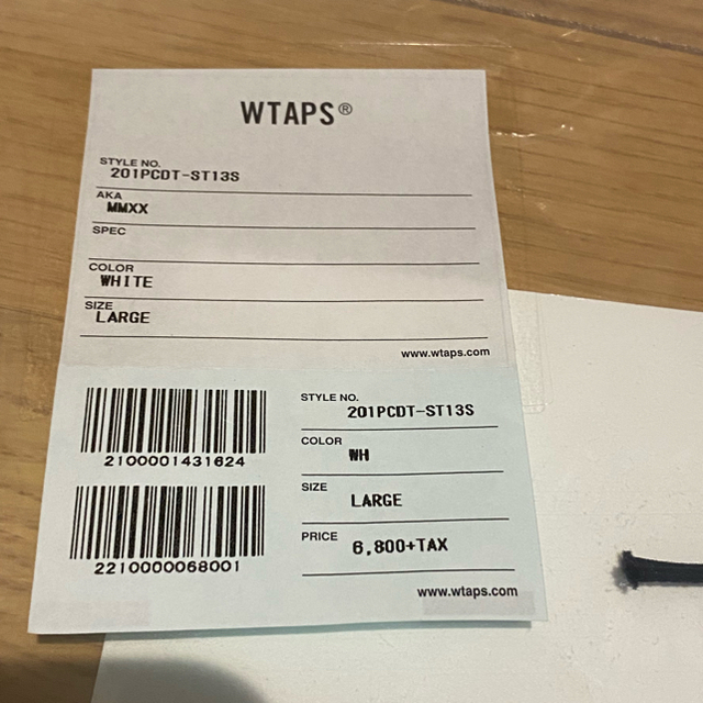 W)taps(ダブルタップス)のWTAPS 20ss MMXX 白 L Tシャツ 新品未使用 メンズのトップス(Tシャツ/カットソー(半袖/袖なし))の商品写真