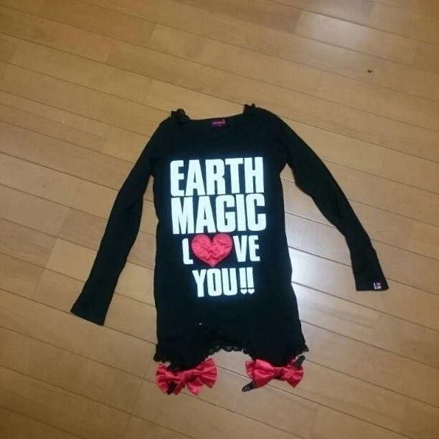 EARTHMAGIC(アースマジック)の最終値下げ アースマジック ロング Tシャツ  ロニィ 140 キッズ/ベビー/マタニティのキッズ服女の子用(90cm~)(Tシャツ/カットソー)の商品写真