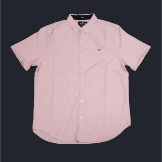 ホリスター(Hollister)の★新品★ホリスター★ピンストライプ半袖シャツ (Pink/L)(シャツ)