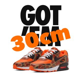 ナイキ(NIKE)のNike air max 90 オレンジ カモ エアマックス 30cm(スニーカー)