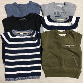 80サイズまとめ売り&メガネ柄ロンTセット(トレーナー)