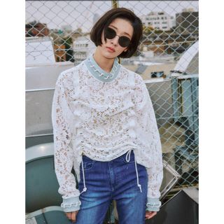 パメオポーズ(PAMEO POSE)のPAMEO POSE  Staple Lace Top(シャツ/ブラウス(長袖/七分))