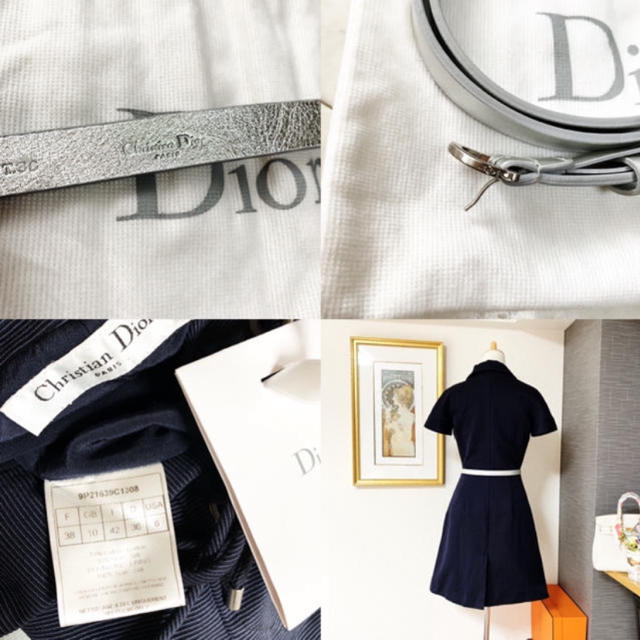 Christian Dior(クリスチャンディオール)のDior クリスチャンディオール ワンピース 極美品 レディースのワンピース(ひざ丈ワンピース)の商品写真