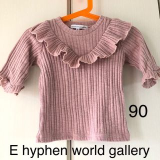 イーハイフンワールドギャラリー(E hyphen world gallery)の美品☆イーハイフン　リブカットソー(Tシャツ/カットソー)