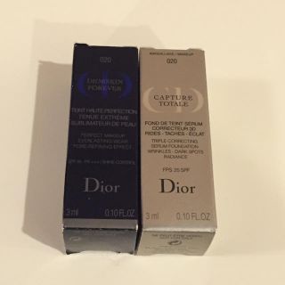 ディオール(Dior)のDior ファンデ サンプル2種(ファンデーション)