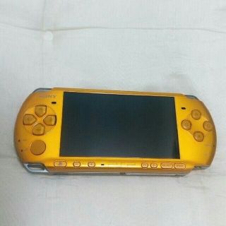 プレイステーションポータブル(PlayStation Portable)のpsp本体 3000 イエロー(携帯用ゲーム機本体)