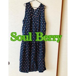 ソルベリー(Solberry)のSoul berryワンピース　美品(ひざ丈ワンピース)