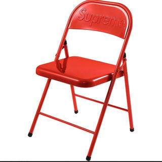 シュプリーム(Supreme)のsupreme Metal Folding Chair RED 椅子(折り畳みイス)