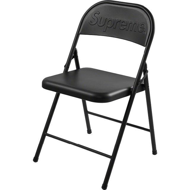 【 Black 】 Supreme Metal Folding Chair