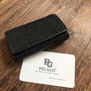 PELGIO スティングレイ ガルーシャ（エイ革）キーケース キーチェーン(キーケース)