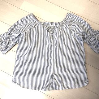 マジェスティックレゴン(MAJESTIC LEGON)の美品マジェスティックレゴン♡ シャツ縦ボーダー(Tシャツ(半袖/袖なし))