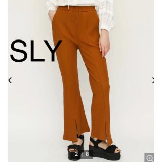 スライ(SLY)のSLY センターカットワイドパンツ(カジュアルパンツ)