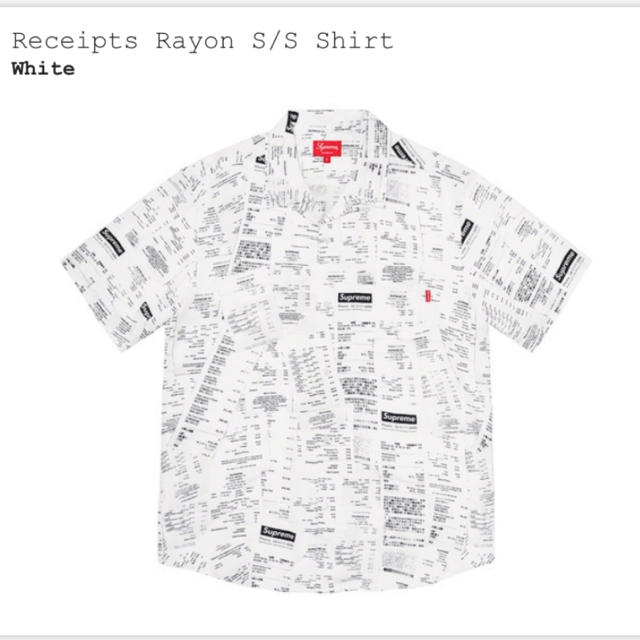 トップスsupreme Receipts Rayon XL