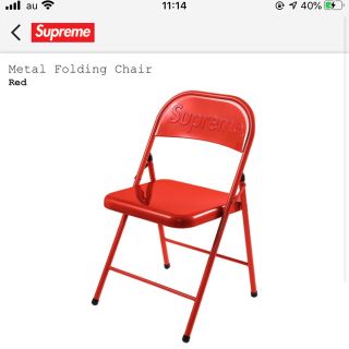 シュプリーム(Supreme)のsupreme  chair red 最低価(折り畳みイス)