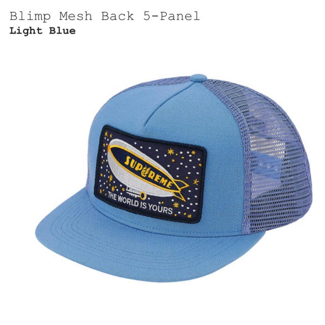 Supreme Blimp Mesh Back キャップ Light Blue