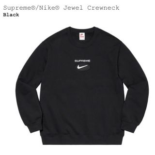 シュプリーム(Supreme)のシュプリーム　Supreme®/Nike® Jewel Crewneck 黒　M(スウェット)