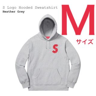 シュプリーム(Supreme)のsupreme Sロゴ　hooded Sweatshirt パーカー　グレー　M(スウェット)