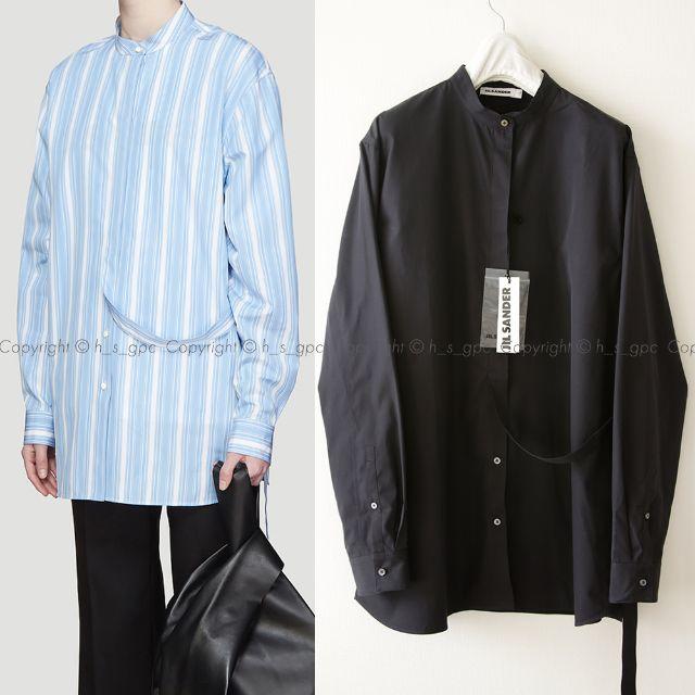 Jil Sander(ジルサンダー)の【73%OFF】ジルサンダー ストラップ バンド カラー シャツ ブラウス メンズのトップス(シャツ)の商品写真