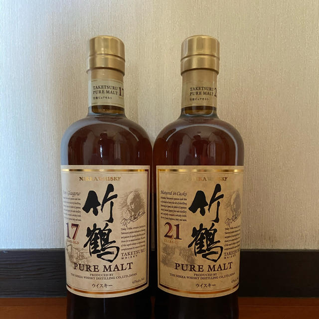 ニッカ 竹鶴17年 竹鶴21年 2本セット オフ 41160円引き www