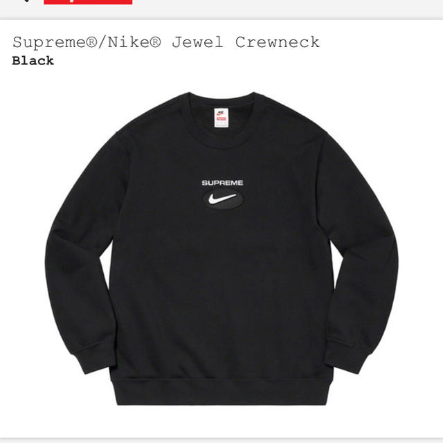 Supreme NIKE Jewel crew neck サイズLスウェット