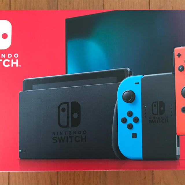 ニンテンドースイッチ　本体　新品　保証書あり　ネオンブルー/(R)ネオンレッド