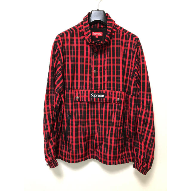 supreme Nylon Plaid Pullover 美品