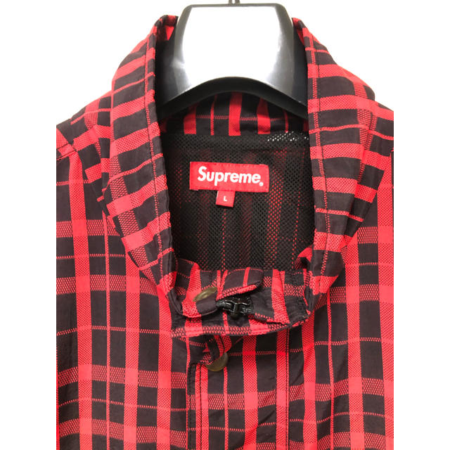 supreme Nylon Plaid Pullover 美品