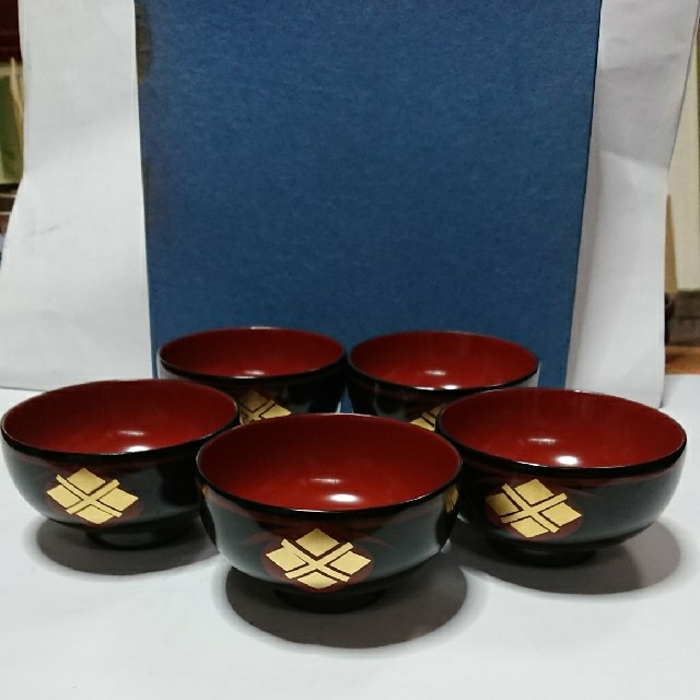 秀平塗汁椀5客セット未使用品 訳あり商品 noxcapital.de