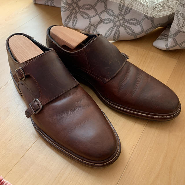 Cole Haan(コールハーン)の値下！！COLE HAAN コールハーン　モンクストラップ　ブラウン　26.5 メンズの靴/シューズ(ドレス/ビジネス)の商品写真