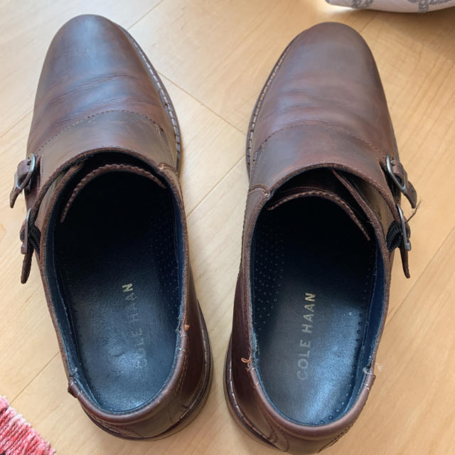 Cole Haan(コールハーン)の値下！！COLE HAAN コールハーン　モンクストラップ　ブラウン　26.5 メンズの靴/シューズ(ドレス/ビジネス)の商品写真