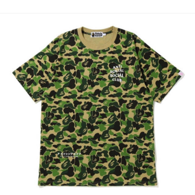 トップスXL BAPE X ASSC ABC CAMO TEE GREEN