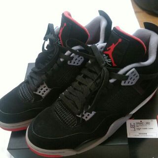 ナイキ(NIKE)のJORDAN4　BRED 28.0(スニーカー)