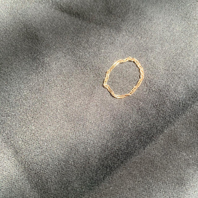 ete(エテ)のete エテ 正規品 K10PGピンクゴールドチェーンリング 指輪 9号 レディースのアクセサリー(リング(指輪))の商品写真