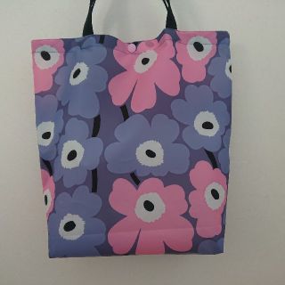 マリメッコ(marimekko)のマリメッコ柄 エコバッグ  ミニウニッコ  グレー(その他)