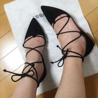 ザラ(ZARA)のZARA レースアップフラットシューズ(ハイヒール/パンプス)