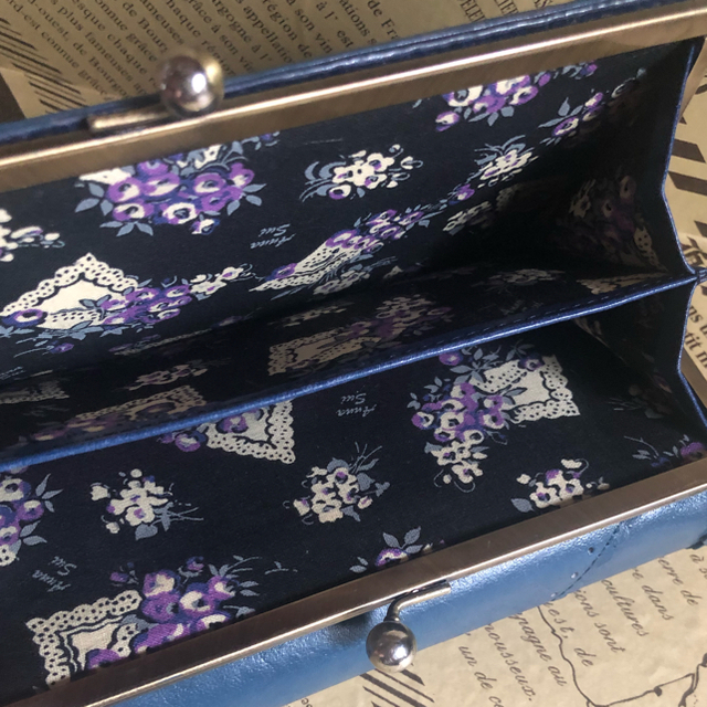 ANNA SUI(アナスイ)の専用EXKさま　アナスイ　長財布　黒青（ネイビーカラー） レディースのファッション小物(財布)の商品写真