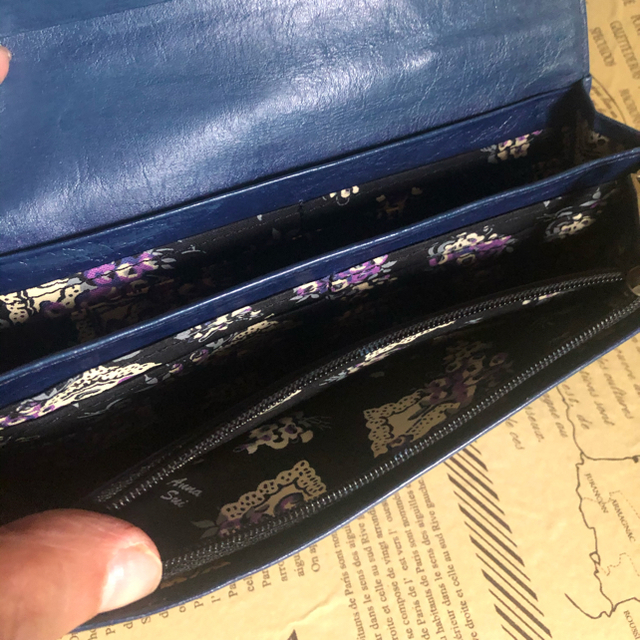 ANNA SUI(アナスイ)の専用EXKさま　アナスイ　長財布　黒青（ネイビーカラー） レディースのファッション小物(財布)の商品写真