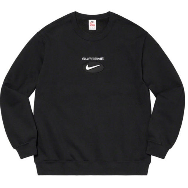 supreme nike jewel crewneck 黒 Mトップス