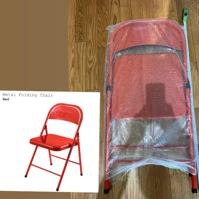 Supreme(シュプリーム)の訳あり最安値❗️supreme metal folding chair 【赤】 メンズのトップス(パーカー)の商品写真