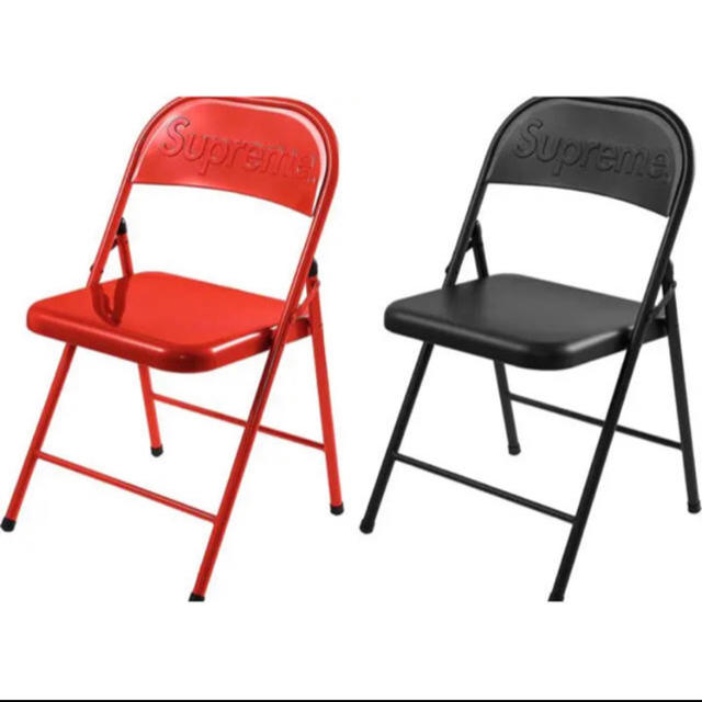 Supreme Metal Folding Chair Red